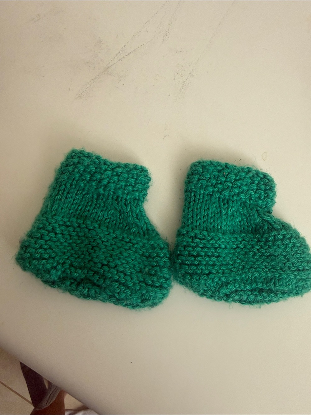 Handmade Green Baby Booties - Kids Accessories